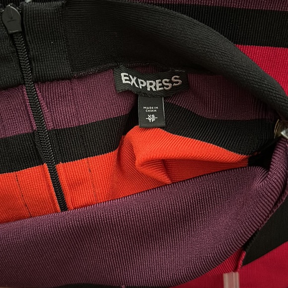 Express Multi Color bodicon Bandage Dress - Picture 2 of 3